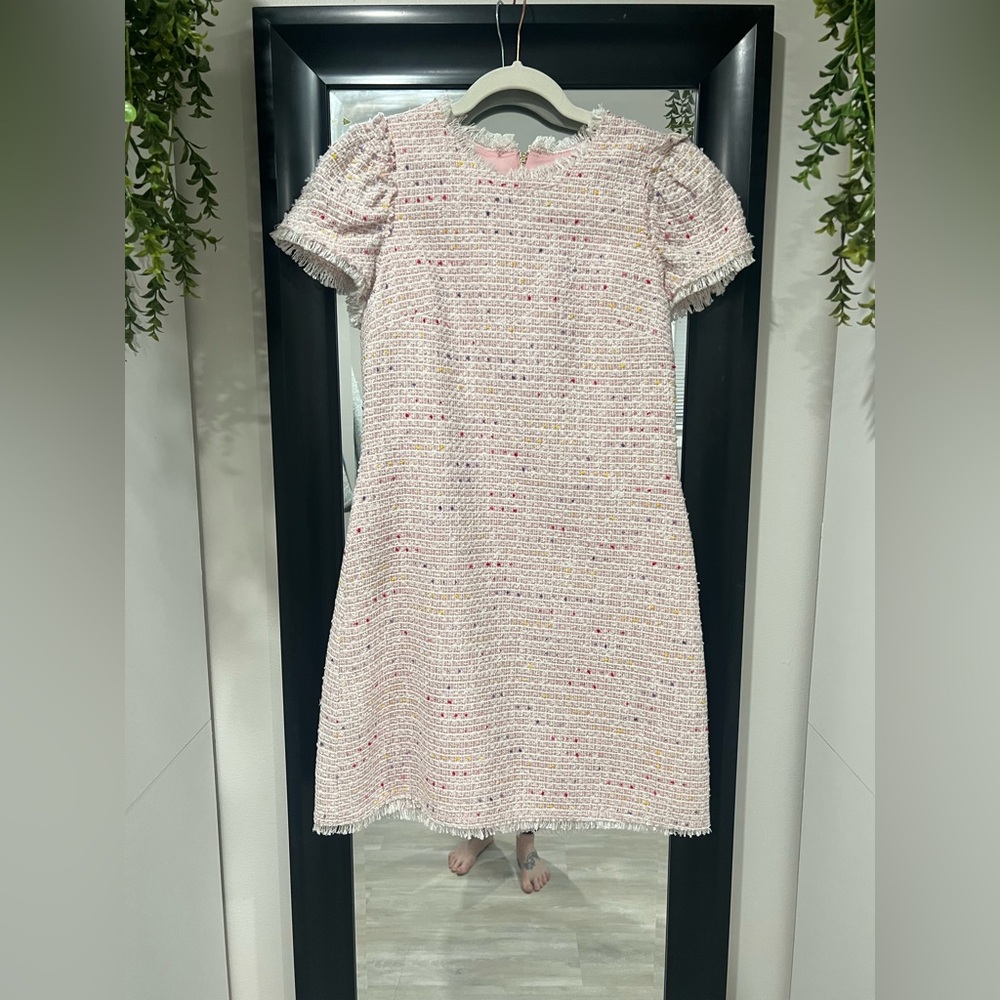 Kate Spade Pink Tweed Formal Dress
